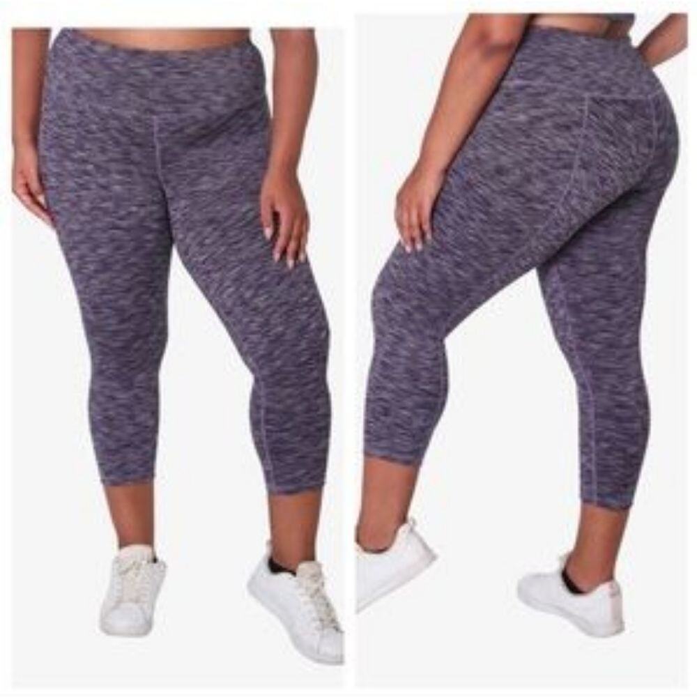 Stitchfix Lola Getts‎ compression purple zigzag active athletic capri leg 2X